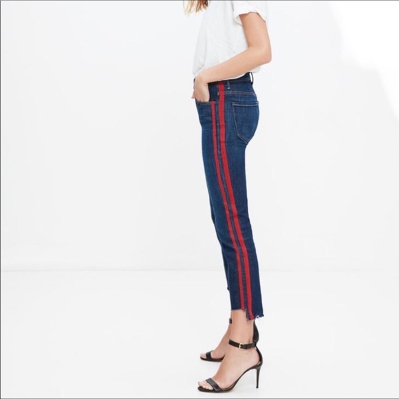 Mother Insider Crop Step Fray Jeans in Speed Racer - Picture 3 of 8